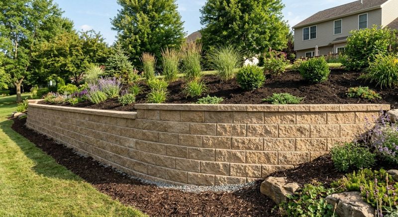 Block Retaining Wall Installation in Orlando, FL