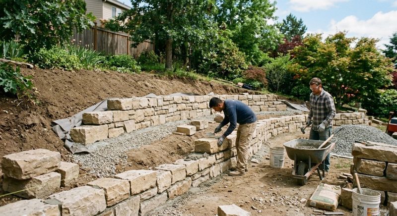 Hardscape Wall Construction in Napa, CA