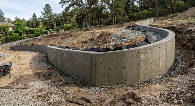 Retention Wall Construction in Brevard County, FL