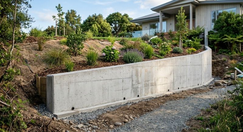 Retention Wall Installation in Clermont, FL