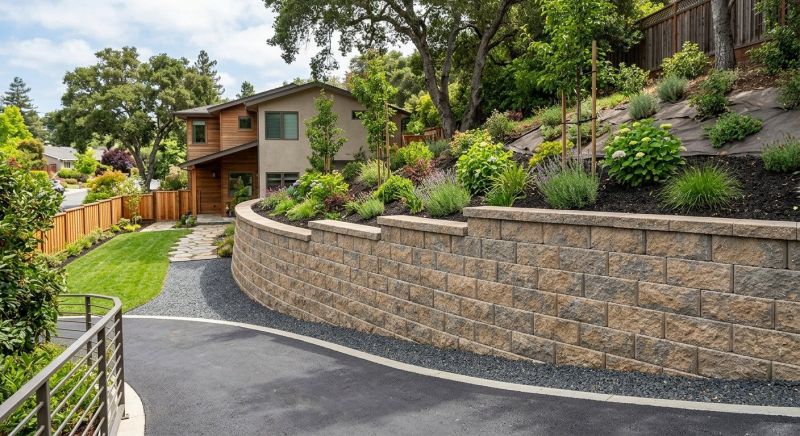 Retention Wall Installation in Rockwall, TX